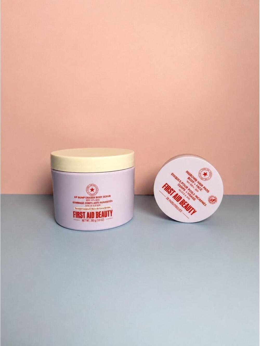 First Aid Beauty Pink and White Bath-and-body